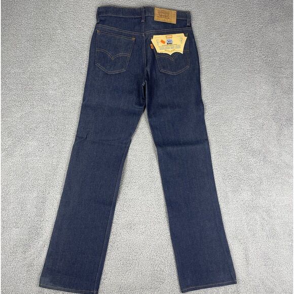VTG Deadstock Levis Saddleman Jeans Womens 28x32 Raw Denim‎ USA Orange Tab 80s - Picture 9 of 16